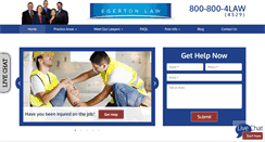 Desktop Screenshot of egertonlaw.com